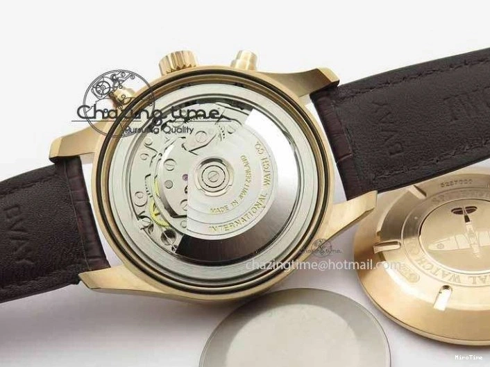 MIROTIME 0725 Pilot Chrono RG 3878 V6F Best Edition Gray Dial On Brown Leather Strap A Contemporary 7254
